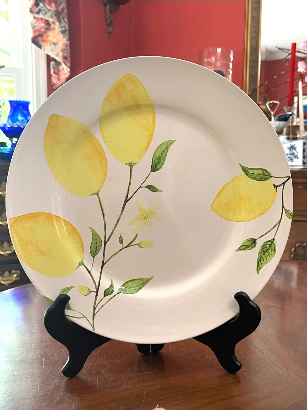 Sur La Table Set of 4/Lemon Salad Plates 8.5